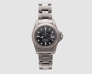 ROLEX Stainless Steel "Oyster Perpetual Date Submariner" Wristwatch