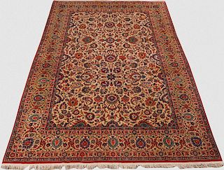 Qum Signature Carpet, Persia, ca. 1950