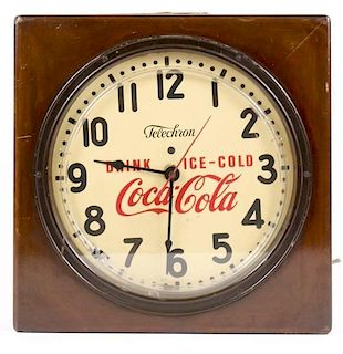 Vintage Telechron Coca Cola Clock