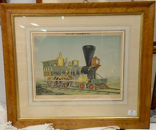 Freight locomotive, Richard Norris & Son, Locomotive Buildiners, Philadelphia, lithograph in colors, publisher A. Brett, matt