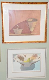 Group of seven lithographs including: 
Randy Lee White, lithograph, "Holds the Skulls" 39/60, having Elaine Horwitch Gallerie