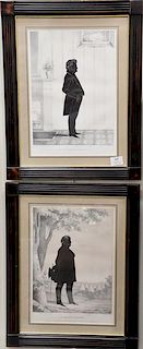 Set of five lithographs with tintstone to include Thomas Cooper Thomas Hart Benton, Samuel Lewis Southard, Alexander Macomb, 