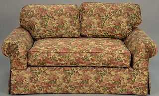 Attributed to J. Robert Scott, two piece lot to include custom sofa and loveseat. lg. 93in. and 54in.