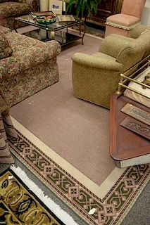 Custom contemporary carpet in manner of Stark. 11' x 15'8".