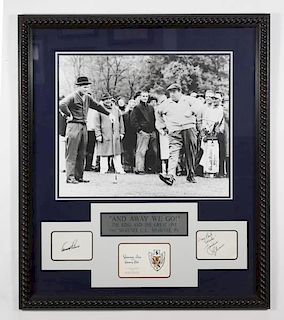 Gleason & Palmer Signed, "And Away We Go!", Golf