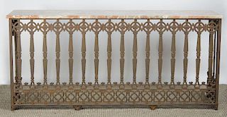CONTINENTAL IRON CONSOLE TABLE