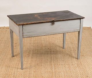 SWEDISH SINGLE-DRAWER PAINTED CENTER TABLE