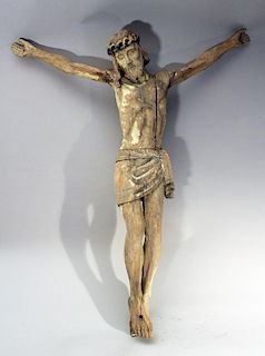 Wood carved Corpus Christ