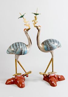 Pair of imperial cranes