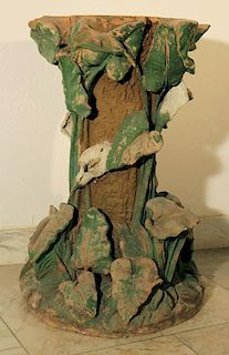 Art Nouveau terracotta column