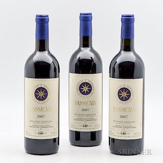 Tenuta San Guido Sassicaia 2007, 3 bottles