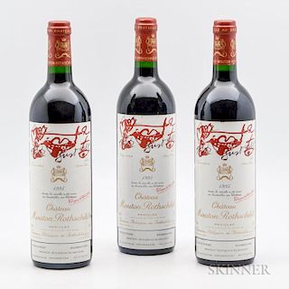 Chateau Mouton Rothschild 1995, 3 bottles