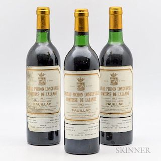 Chateau Pichon Lalande 1982, 3 bottles