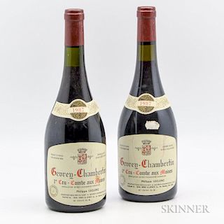 P. Leclerc Gevrey Chambertin Combe aux Moines 1987, 2 bottles