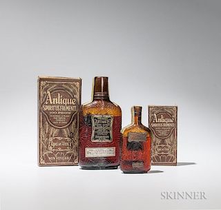 "Antique" Whiskey, 1 pint bottle (oc) 1 1/4 pint bottle (oc)