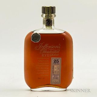 Jefferson's Presidential Select Rye 25 Years Old, 1 750ml bottle