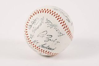 Autographed Baseball LA Dodgers 1981