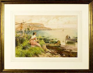 Alfred Augustus Glendening Jr (UK,1861-1907) watercolor on paper