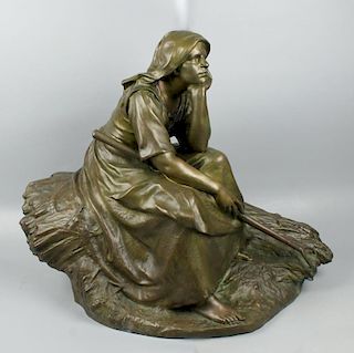 Large C. Theunissen (French,1863-1918) Bronze Susse Freres foundry