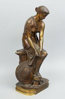 Emile Hebert (french,1823-1893) Bronze "Thetis"