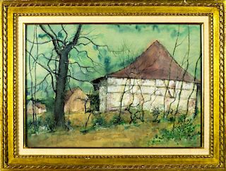 Bernard Gantner (France,born 1928) Watercolor and gouache on paper
