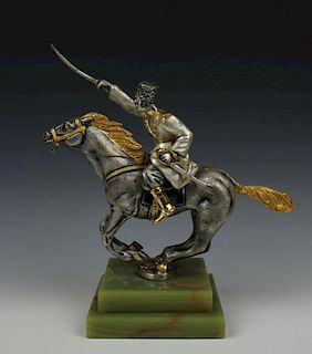 Giuseppe Vasari figurine "Cossack on Horse"