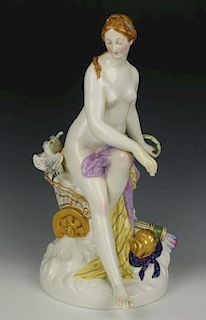 Antique KPM Berlin Figurine "Venus in Chariot"