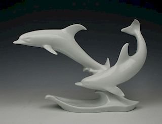 Kaiser Porcelain figurine "Two Dolphins"