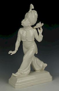 Schwarzburger Figurine "Moor with Poultry Plate"