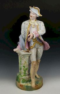19C French porcelain figurine "Duelist"