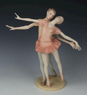 Laszlo Ispanky figurine "Ballet Dancers"