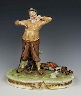 Capodimonte Bruno Merli Figurine "Golfer"