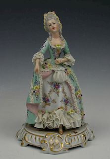Capodimonte San Marco Figurine "Lady with Bag"