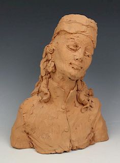 OOAK Giuseppe Armani Figurine "Bust of Woman"