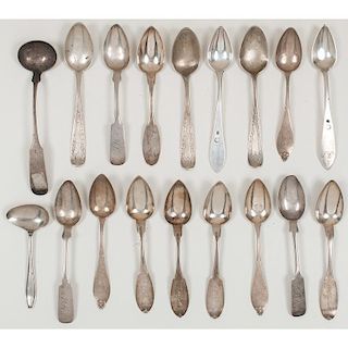 American Coin Silver Spoons
