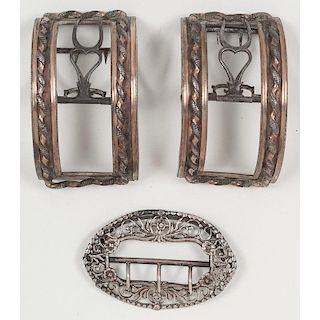 Continental and English Silver Shoe Buckles