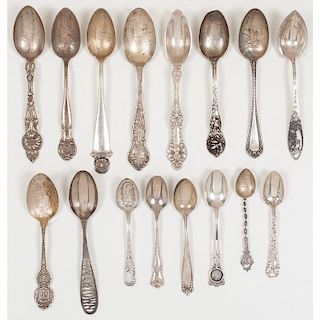 American Sterling Silver Souvenir Spoons