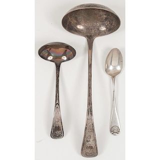 American Sterling Silver Ladles and Spoon