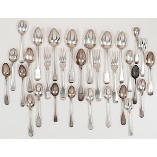 English Sterling Silver Spoons and Forks