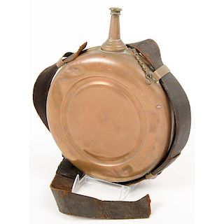 Civil War U.S. Issue Signal Corps Copper Fuel Canteen
