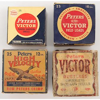 Lot of Peters Shotshell Boxes in Crate