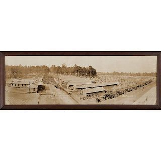 147th Infantry Headquarters at  Fort Sheridan, Ala Nov 19, 1917 'Yardlong' Photograph