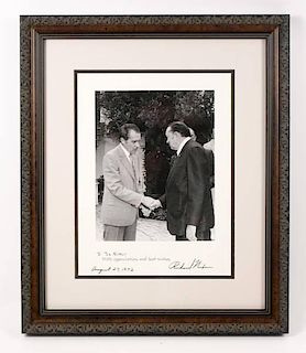 Richard Nixon Autographed Photo to Tex Ritter