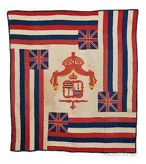 Hawaiian Ku'u Hae Aloha   or Flag Quilt