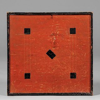 Red- and Black-painted Double-sided Baseball Game Board