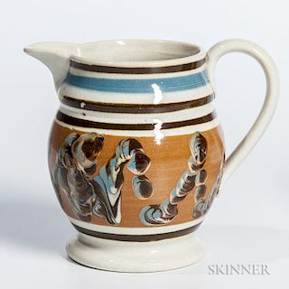 Slip- and Cable-decorated Pearlware Cream Jug