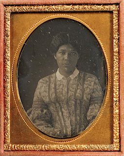 Ninth-plate Daguerreotype of a Black Woman