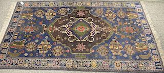 Oriental throw rug, 3'7" x 6'4".