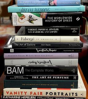 Fifteen coffee table books to include Van Habsburg's "Faberge' in America", Zapata's "The Art of Zadora", etc.