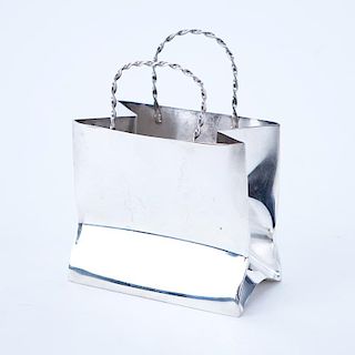 Cartier Hand Made Sterling Silver Trinket Bag